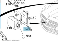 фото thumb №2, Кронштейн кронштейн distronic радар mercedes r231 sl a2315451440