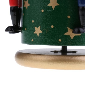 Wooden Colorful Painted Nutcracker Hand Green