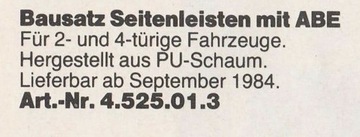 фото thumb №16, Vw golf 2 zender планки порогові права ліва 1984-1989 рік