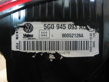 фото thumb №8, Лампа зад задня w кришка багажника vw golf 7 vii 5g0945093ac