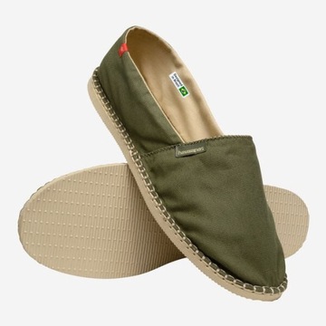 МУЖСКИЕ Эспадрильи цвета хаки с логотипом HAVAIANSA ДЛЯ ЛЕТА 42 2AXC2*