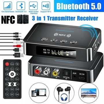 Bluetooth 5.0 NFC FM USB-передатчик и приемник