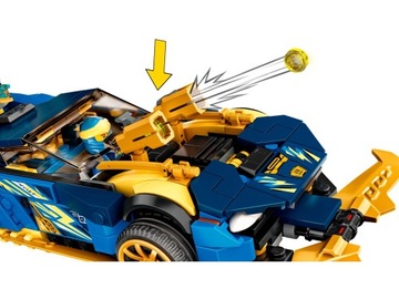 LEGO 71776 Ninjago — EVO Racer Джея и Нии, ОРИГИНАЛЬНЫЕ НОВЫЕ кубики