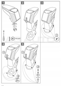 фото thumb №7, Підлокітник з адаптер do renault clio iii, 2005-2012, arm2-black