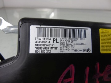 фото thumb №6, Seat altea air bag подушка сиденья правая 1k4880242