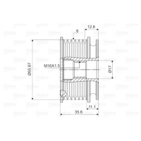 Зчеплення генератора audi a3, a4, a6 також seat - номер 06b903119b Зі Шроту, фото thumb