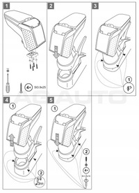фото thumb №7, Підлокітник з адаптер do seat ibiza, 2008-2014, arm2-black