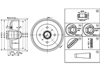 фото thumb №2, Барабани гальмівні 2szt. зад ford escort classic escort vi fiesta iv