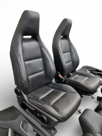 фото thumb №9, Салон сиденья amg кожаный обшивки mercedes w176 заднее сиденье кожа подогрев чёрные