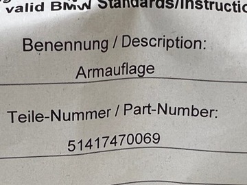 фото thumb №6, Підлокітник двері перед лівий bmw x3 g01 x4 g02 canberrabeige новий oem