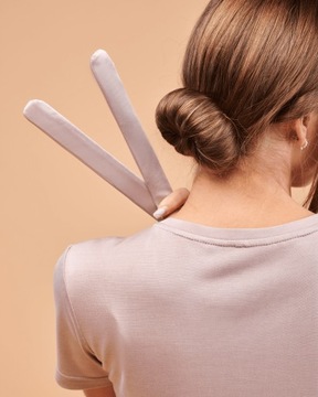 Twisthair z jedwabiu twister do koka - czerwony