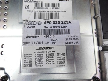 ЖГУТ ПРОВОДОВ УСИЛИТЕЛЯ РЕШЕТКИ ДИНАМИКОВ BOSE AUDI A6 C6
