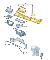 фото thumb №1, Жабо жолоб накладка audi q7 q8 оригінал od aso