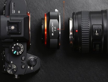 Adapter K&F PRO do SONY E NEX na Canon EF EF-S