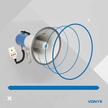 ПРОФЕССИОНАЛЬНЫЙ Мегафон 55Вт Vonyx USB/BT/AUX/MP3