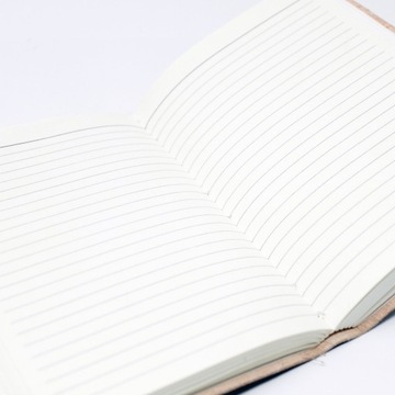 Notatnik w linie KAMIEŃ KSIĘŻYCOWY Notes Pamiętnik Dziennik SKÓRA NATURALNA