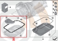 Bmw x3 набор фильтра картера коробки передач 2333899 3.0d дизель oem Киев, фото thumb