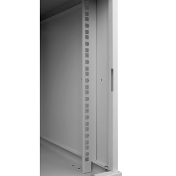 Шкаф RACK 19'' 9U 600х450мм СЕРЫЙ Стеклянная дверь