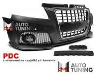 фото thumb №1, Бампер audi a3 08-12 s8 стиль хром чорний pdc