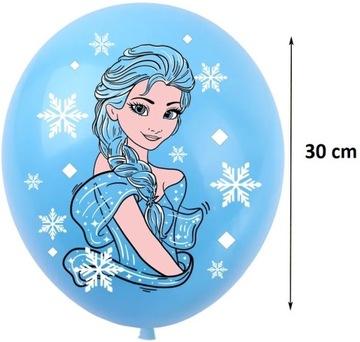 ZESTAW BALONÓW ELSA KRAINA LODU OLAF FROZEN 12 SZT
