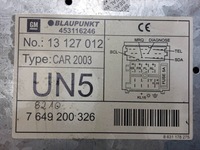 фото thumb №3, Радио проигрыватель opel corsa c 13127012 blaupunkt car 2003