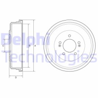 фото thumb №2, Delphi bf599 барабан гальмівний