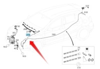 фото thumb №1, Шланг омывателя с форсунками mercedes a cla gla