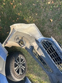 фото thumb №6, Ford transit courier 14-17 бампер передний перед белый решётка радиатора