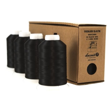 Швейные нити Overlock Гибкий черный Archer Overlock 4 PCS 4000 M