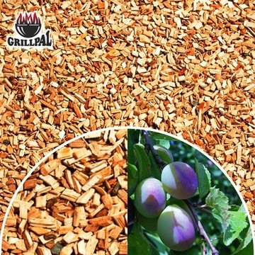 Zrębki Wędzarnicze Suche 100% ŚLIWA 15 kg/60 Litr, Kl 04 Atest GRILLPAL