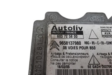 фото thumb №4, Модуль подушка безопасности citroën c4 grand picasso i ua_ 9658137980 1.6l бензин 2005