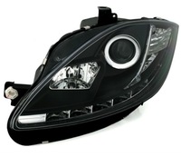 фото thumb №3, Фары seat leon 1p altea 09-12r daylight чёрный + лампочки бесплатно!