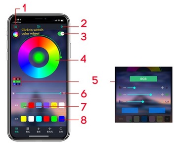 СВЕТОДИОДНОЕ ВОЛОКОННО-ОПТИЧЕСКОЕ для автомобильного RGB освещения, 6 м, AMBIENT El Wire, 5 в 1 НАБОР