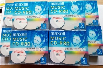 Магнитофонная станция Maxell Music Printable CD-R Audio, 5 шт.