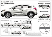 фото thumb №4, Накладки боковой honda hr-v ii, 2015- ,