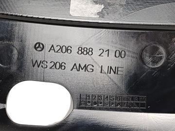фото thumb №9, Решётка радиатора решётка радиатор чёрная хром mercedes c-class w206 2021- оригинал