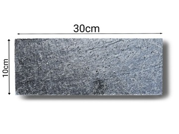 Фасадный камень из сланца Grey Pearl 10x30x1,2см упаковка: 0,45м2