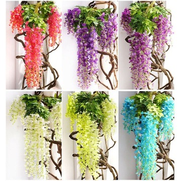 Искусственная глициния Wisteria Laburnum 110 см 12 шт.