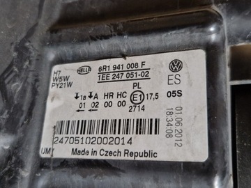 фото thumb №15, Vw polo 6r 6c лампа правая левая hella