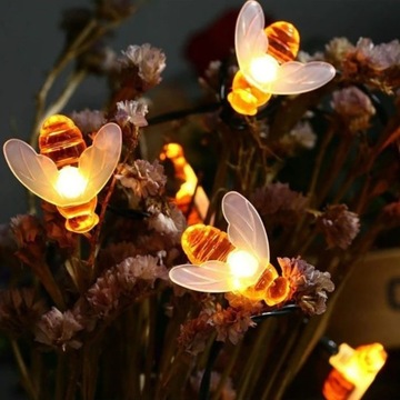 Садовые гирлянды на солнечных батареях BEES 20x LED
