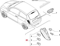 фото thumb №13, Lancia ypsilon 03- фара освещение зад задняя правая 51753384 oem номер dx