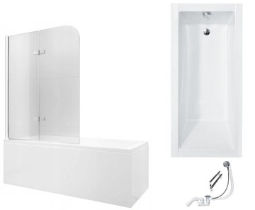 BESCO MODERN ВАННА 170x70 ЭКРАН КОРПУС 100x140