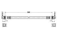 фото thumb №1, Ate шланг гальмівний гнучкий зад l/p dł. 265m