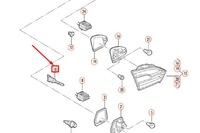 фото thumb №7, Volkswagen jetta a6 element кріпильний задня фара 1k8945300 новий оригінальний