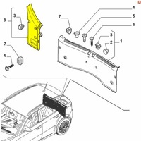 фото thumb №1, Накладка поріг багажника ліва alfa romeo 159 sw