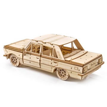 Drewniane Puzzle Model 3D Retro Samochód Klasyka PRL FSO Duży Fiat 125p