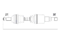 Nty приводной вал приводная jaguar x-type 2.1 v6 2.0d 2.2d 02- левая Цена, фото thumb