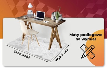 Pod fotel mata kolorowa Kamienny wzór do sypialni