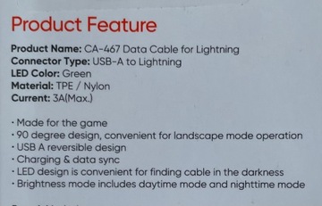 MCDODO Kabel kątowy USB Lightning 0,5m