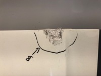 Ветровик кабины правая daf xf 1836001 Оригинал, фото thumb